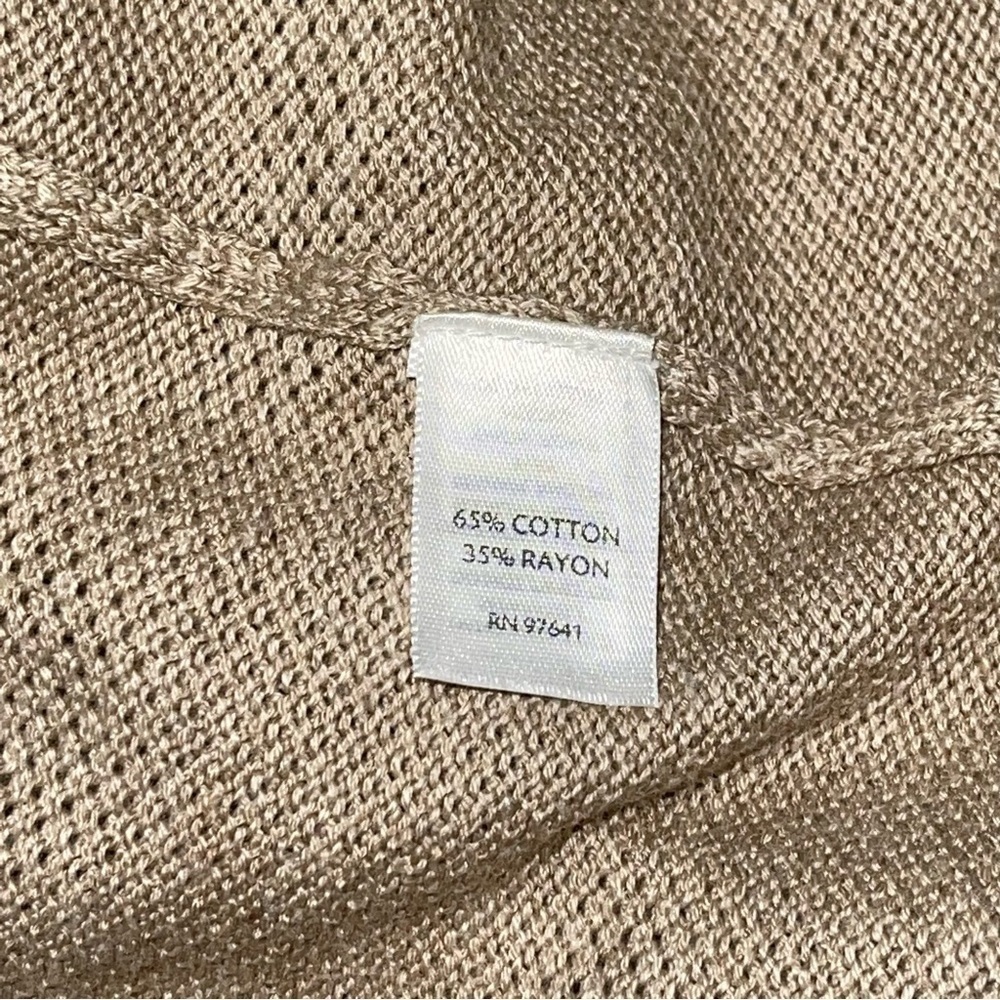 J.Jill Woman Tan Cream V-Neck Sweater Size L - Picture 13 of 13